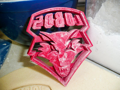 University of New Mexico Lobos Sports Logo Cookie Cutter Made In USA PR983