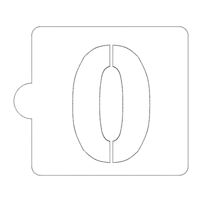 0 Number Counting Stencil for Cookies or Cakes USA Made LS108-0