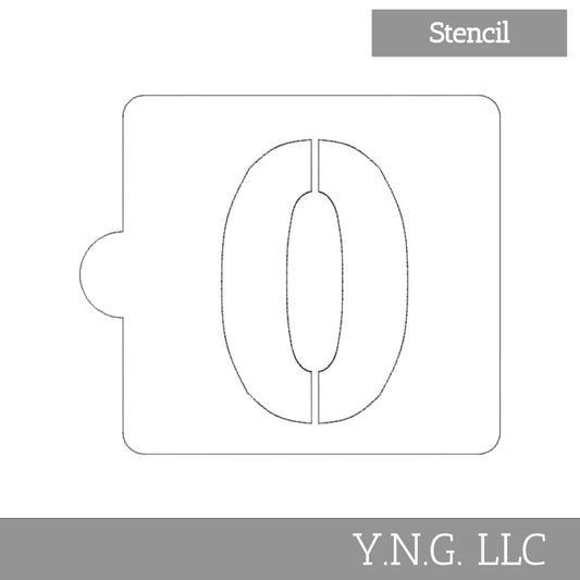 0 Number Counting Stencil for Cookies or Cakes USA Made LS108-0