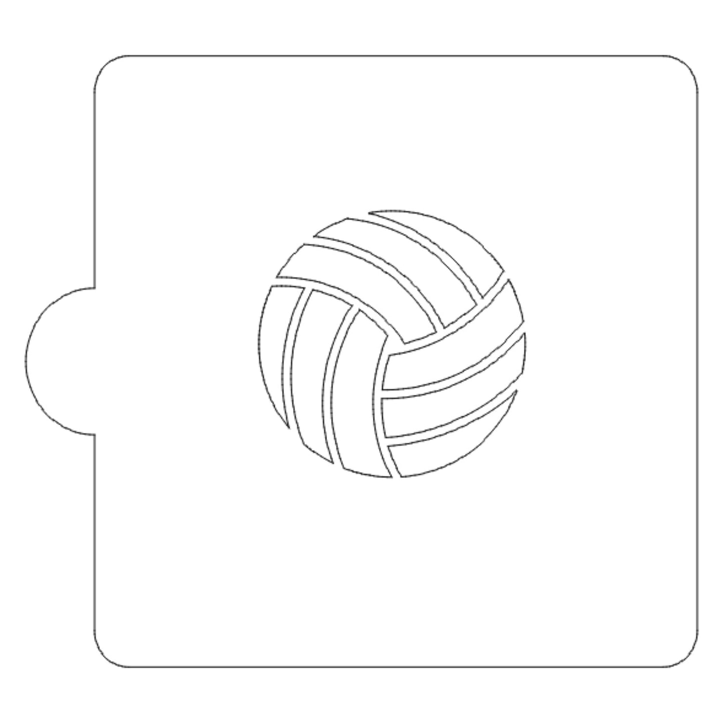 Volleyball Ball Sports Stencil for Cookies or Cakes USA Made LS270