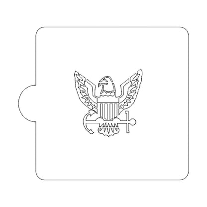 US Navy Detailed Stencil for Cookie or Cakes USA Made LS3417