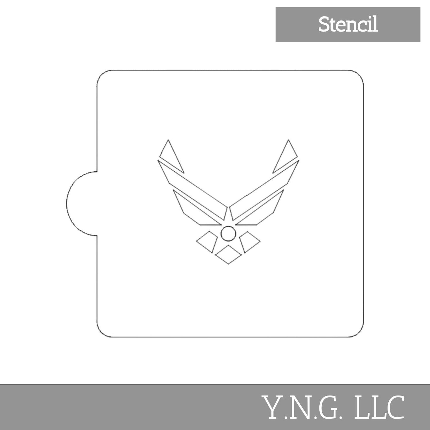 US Air Force Detailed Stencil for Cookie or Cakes USA Made LS3421