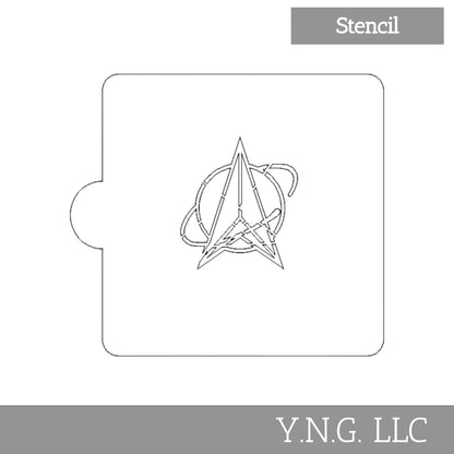 US Space Force Detailed Stencil for Cookie or Cakes USA Made LS3428