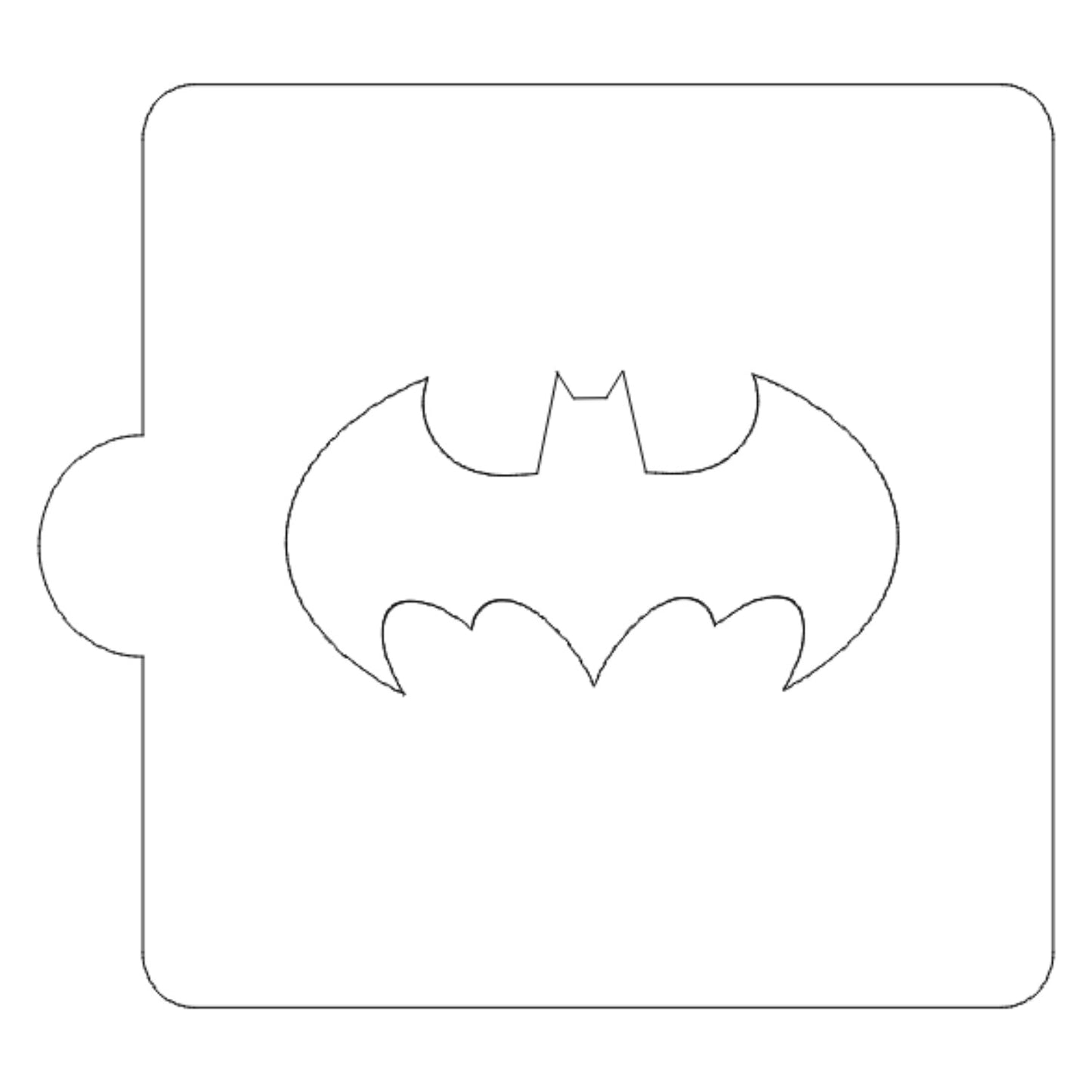 Batman Bat Shape Outline Stencil for Cookies or Cakes USA Made LS466