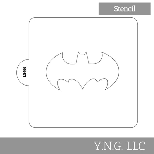 Batman Bat Shape Outline Stencil for Cookies or Cakes USA Made LS466