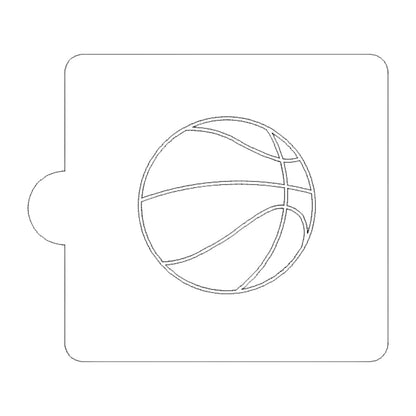 Basketball Ball Sports Stencil for Cookie or Cakes USA Made LS812