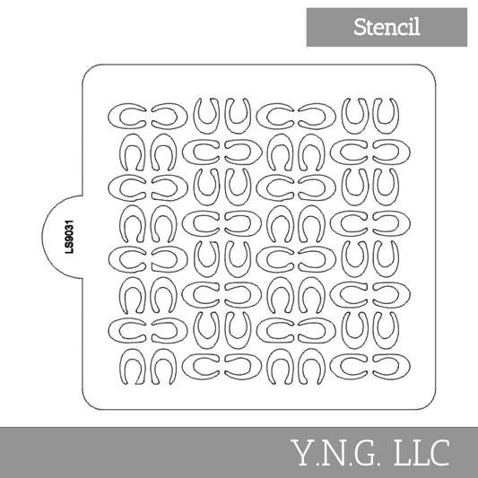 Coach Design Pattern Stencil for Cookies or Cakes USA Made LS9031