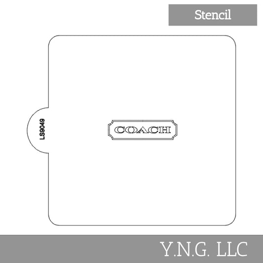 Coach Symbol Design Stencil for Cookies or Cakes USA Made LS9049