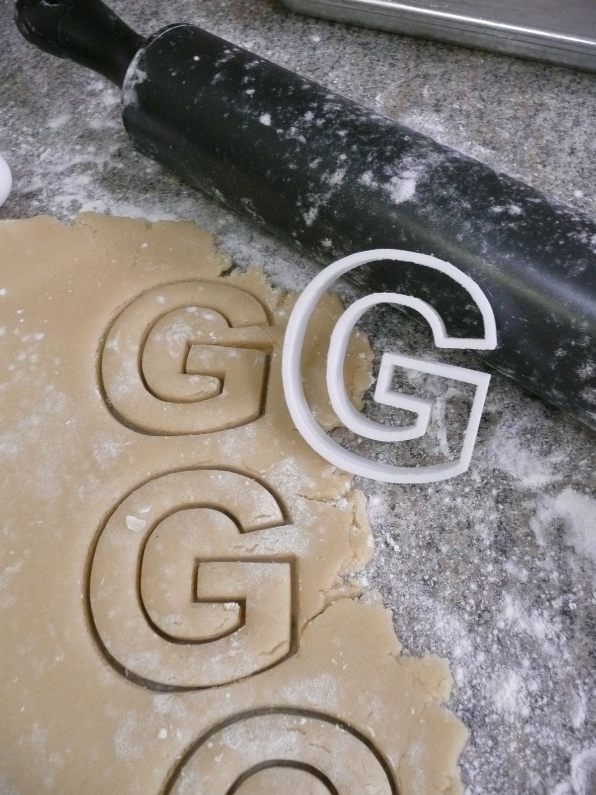 G Letter Alphabet Stencil And Cookie Cutter Set USA Made LSC107G