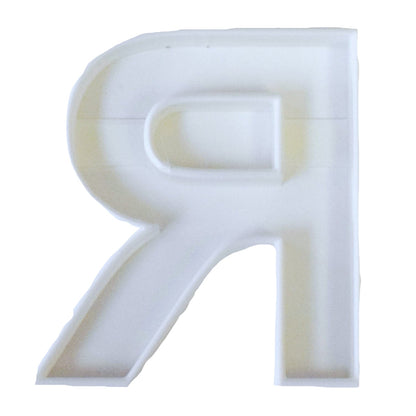 R Letter Alphabet Stencil And Cookie Cutter Set USA Made LSC107R