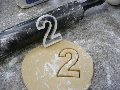 2 Number Counting Stencil And Cookie Cutter Set USA Made LSC108-2