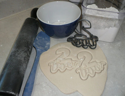 Number 2 Word Detailed Stencil And Cookie Cutter Set USA Made LSC2403