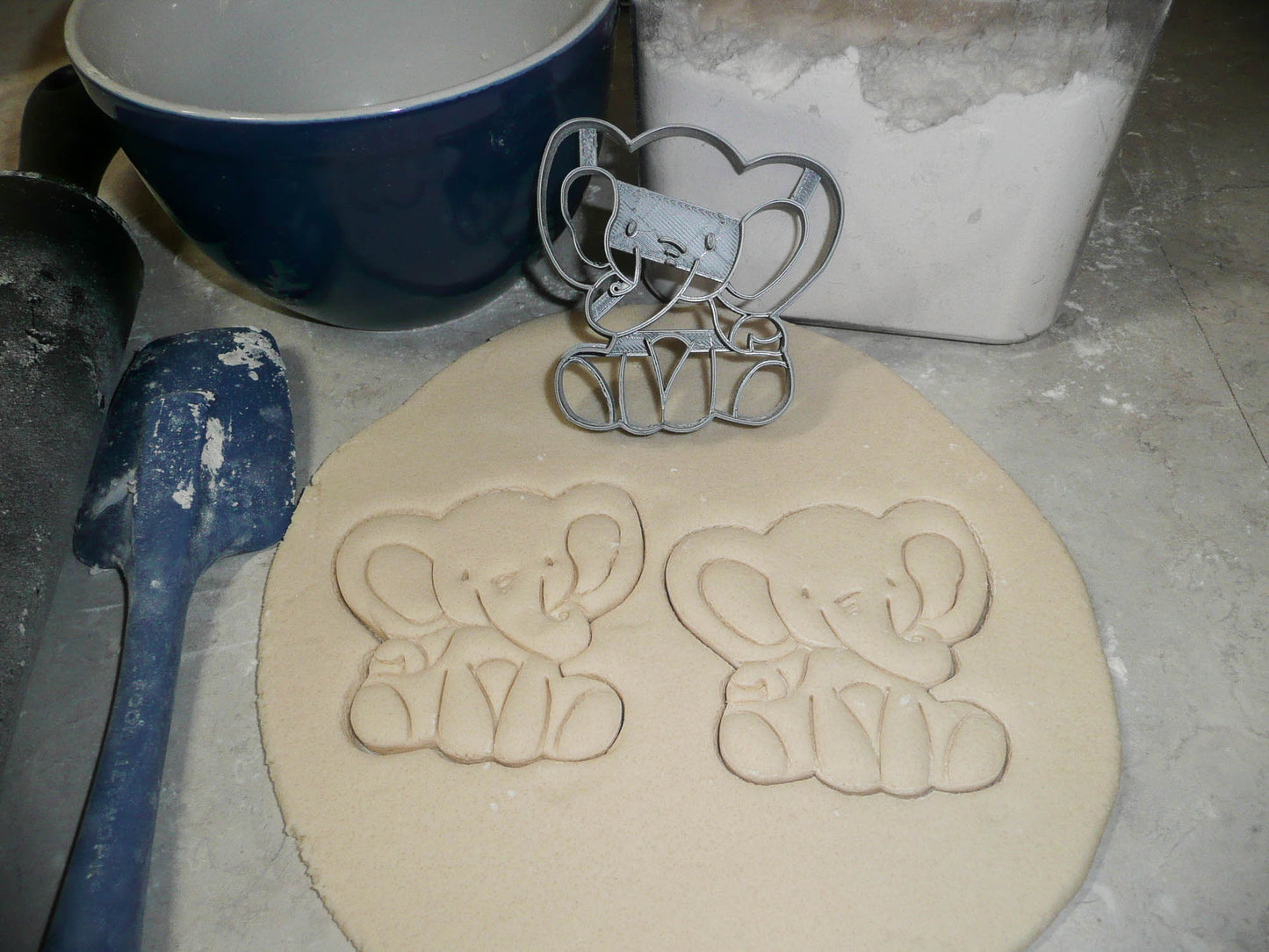 Baby Elephant Shower Stencil And Cookie Cutter Set USA Made LSC2558