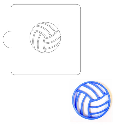 Volleyball Ball Sports Stencil And Cookie Cutter Set USA Made LSC270