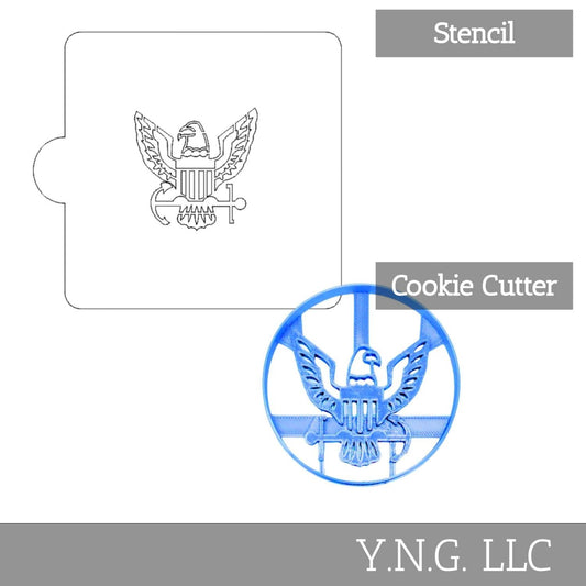 US Navy Detailed Stencil And Cookie Cutter Set USA Made LSC3417