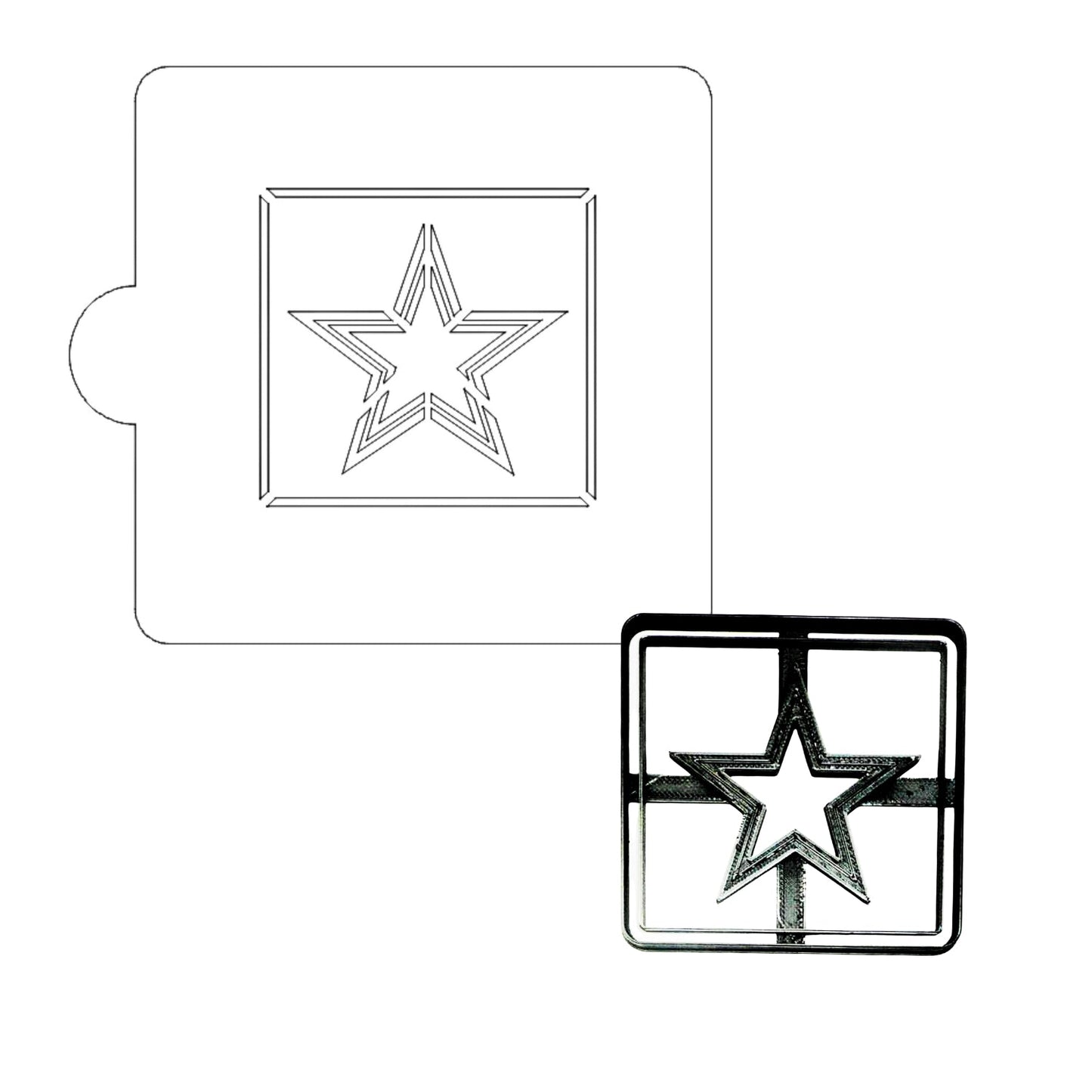 US Army Detailed Stencil And Cookie Cutter Set USA Made LSC3418