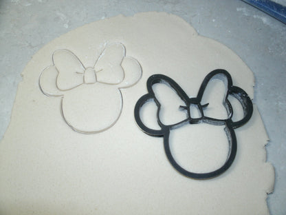 Minnie with Bow Face Stencil for Cookies or Cakes USA Made LSC530S