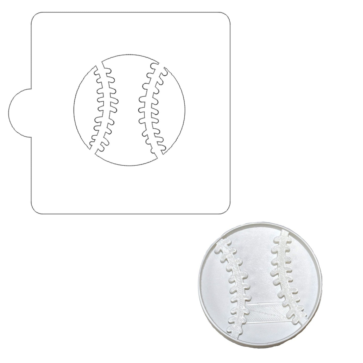 Baseball Softball Stencil And Cookie Cutter Set USA Made LSC820