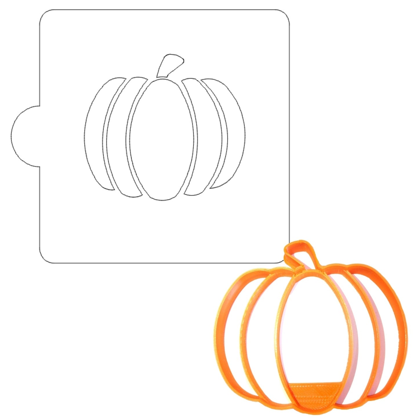 Pumpkin Fall Detailed Stencil And Cookie Cutter Set USA Made LSC939