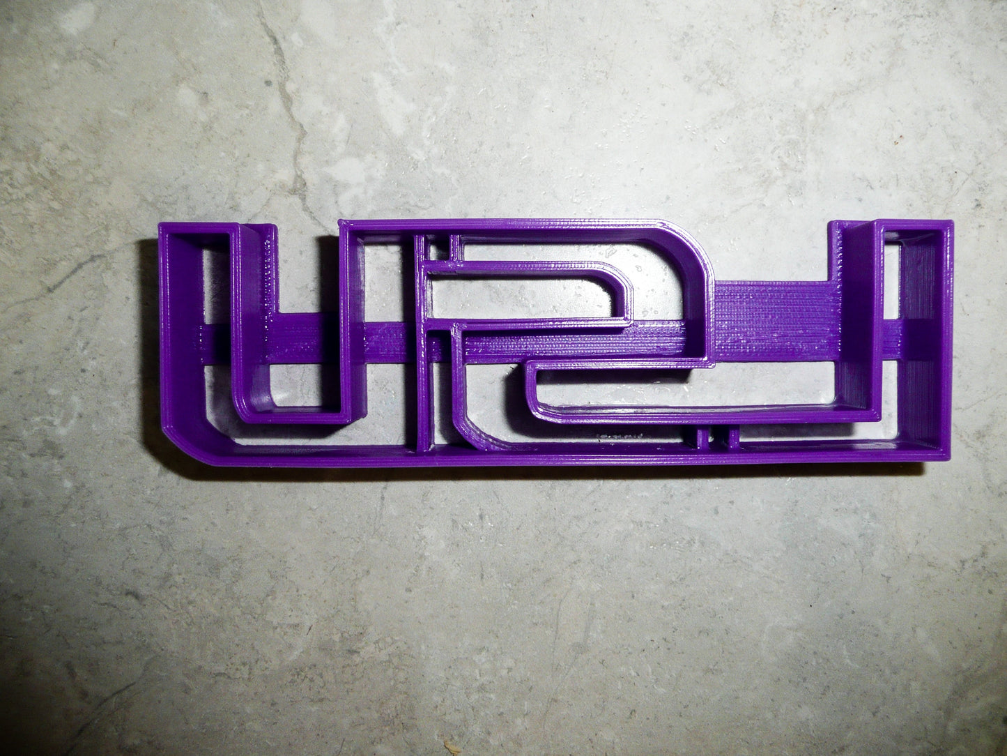6x LSU Louisiana State Univ Fondant Cutter Cupcake Topper 1.75 IN USA FD940