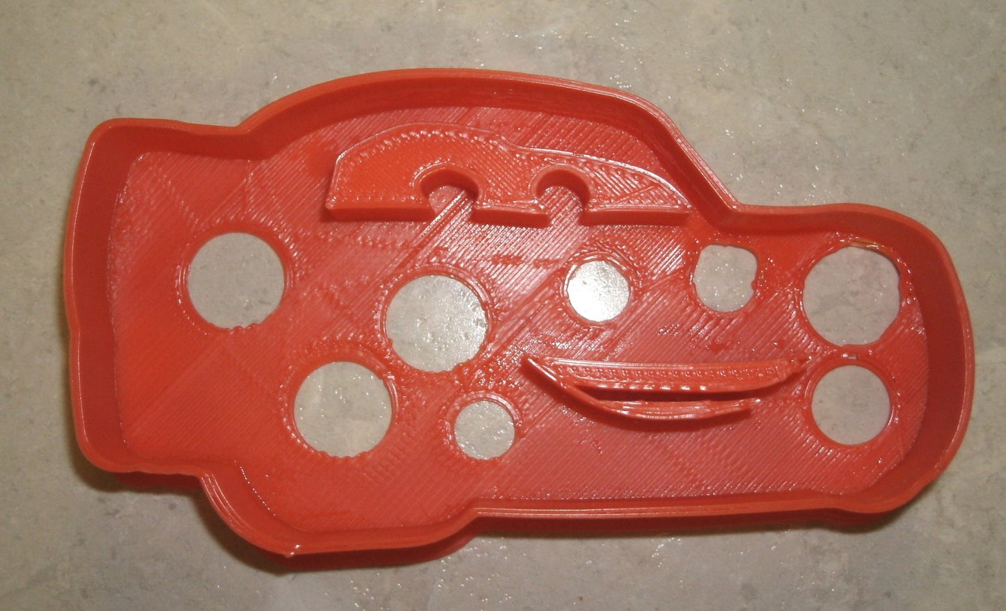 6x Lightning McQueen Cars Fondant Cutter Cupcake Topper 1.75 IN USA FD597