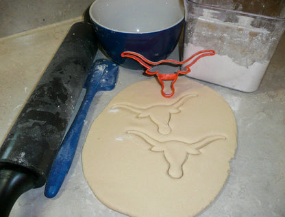 Texas Longhorns University Of Austin Sports Logo Cookie Cutter Made In USA PR990