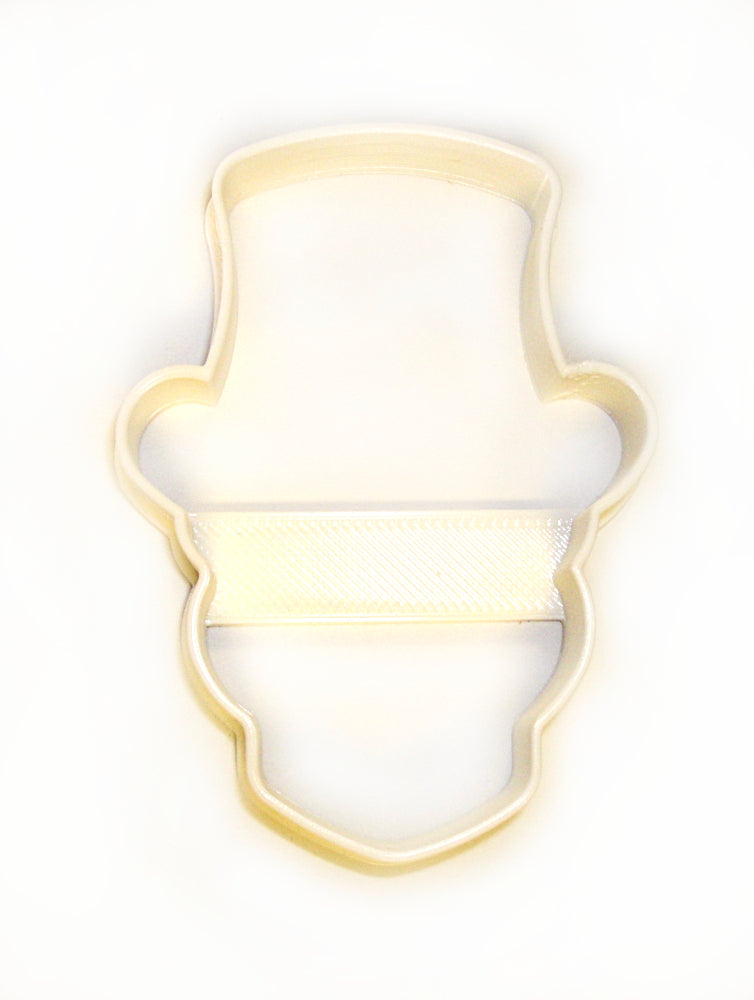 Skull With Top Hat Male Halloween Tattoo Cookie Cutter Made In USA PR853