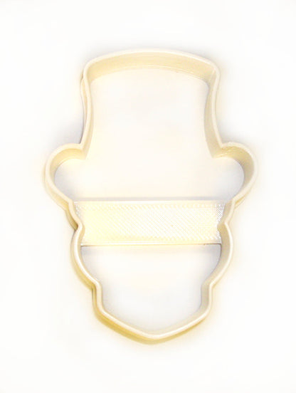 Skull With Top Hat Male Halloween Tattoo Cookie Cutter Made In USA PR853