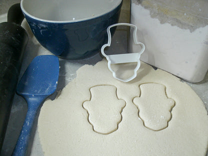 Skull With Top Hat Male Halloween Tattoo Cookie Cutter Made In USA PR853