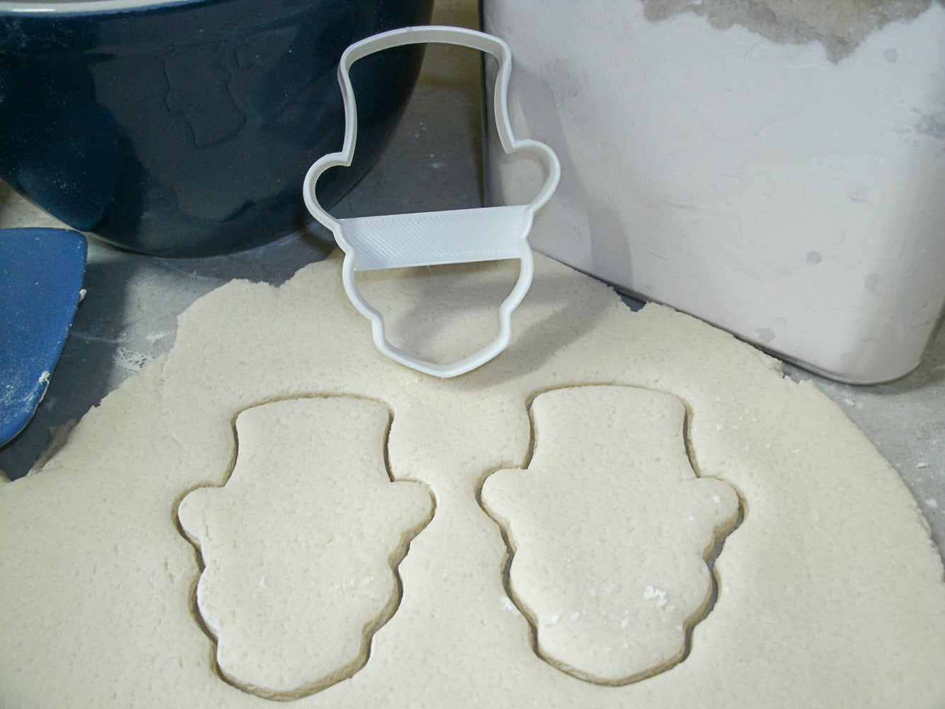 Skull With Top Hat Male Halloween Tattoo Cookie Cutter Made In USA PR853