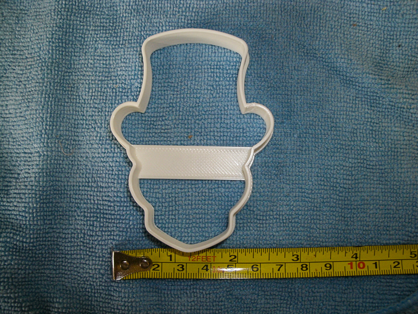Skull With Top Hat Male Halloween Tattoo Cookie Cutter Made In USA PR853