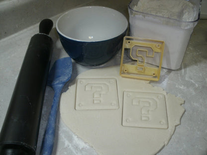 Super Mario Question Block Nintendo Video Game Cookie Cutter Made In USA PR792