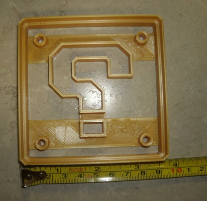 Super Mario Question Block Nintendo Video Game Cookie Cutter Made In USA PR792