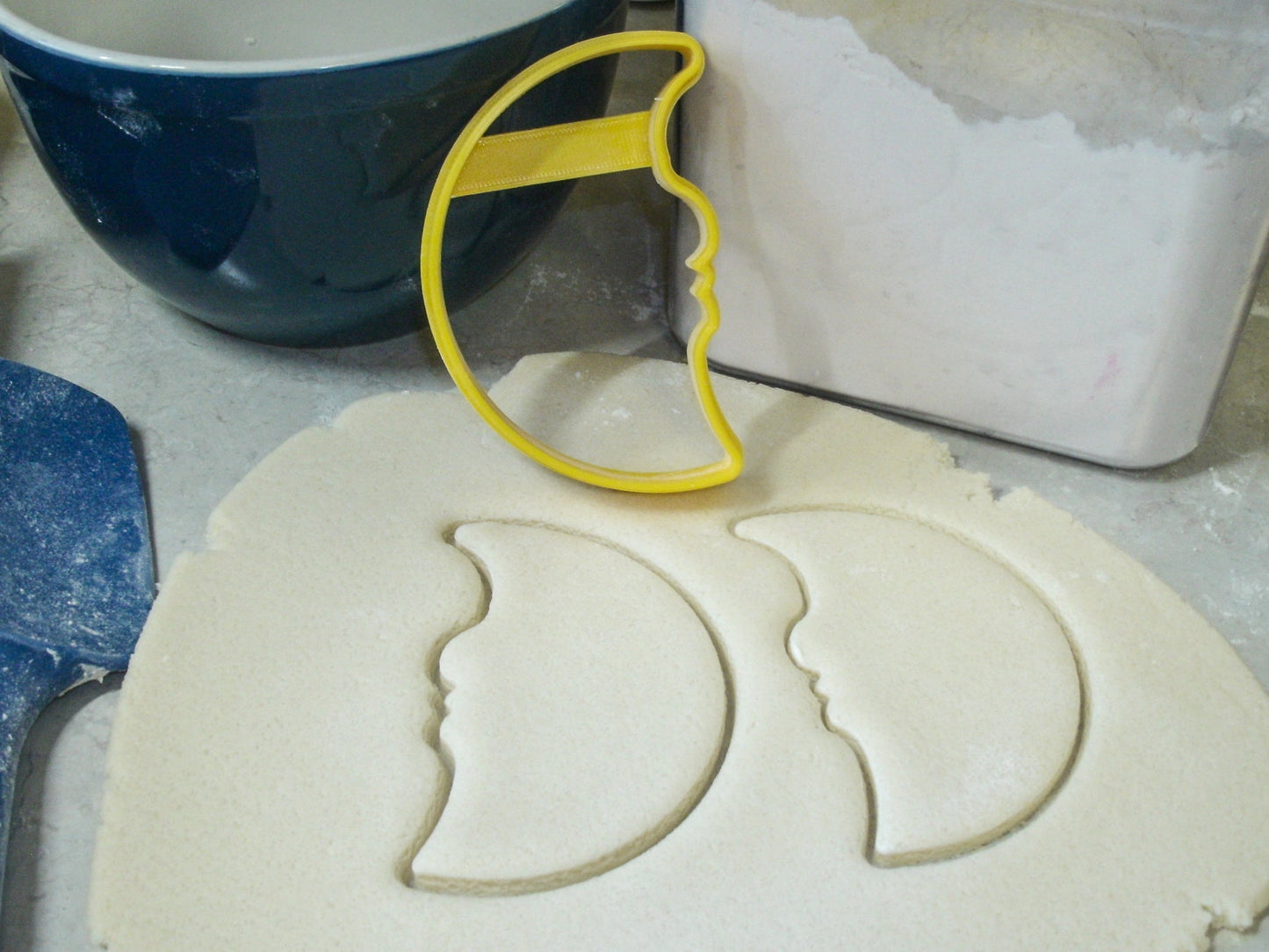 Moon Half-Moon Man Face Crescent Lunar Cookie Cutter Made In USA PR834