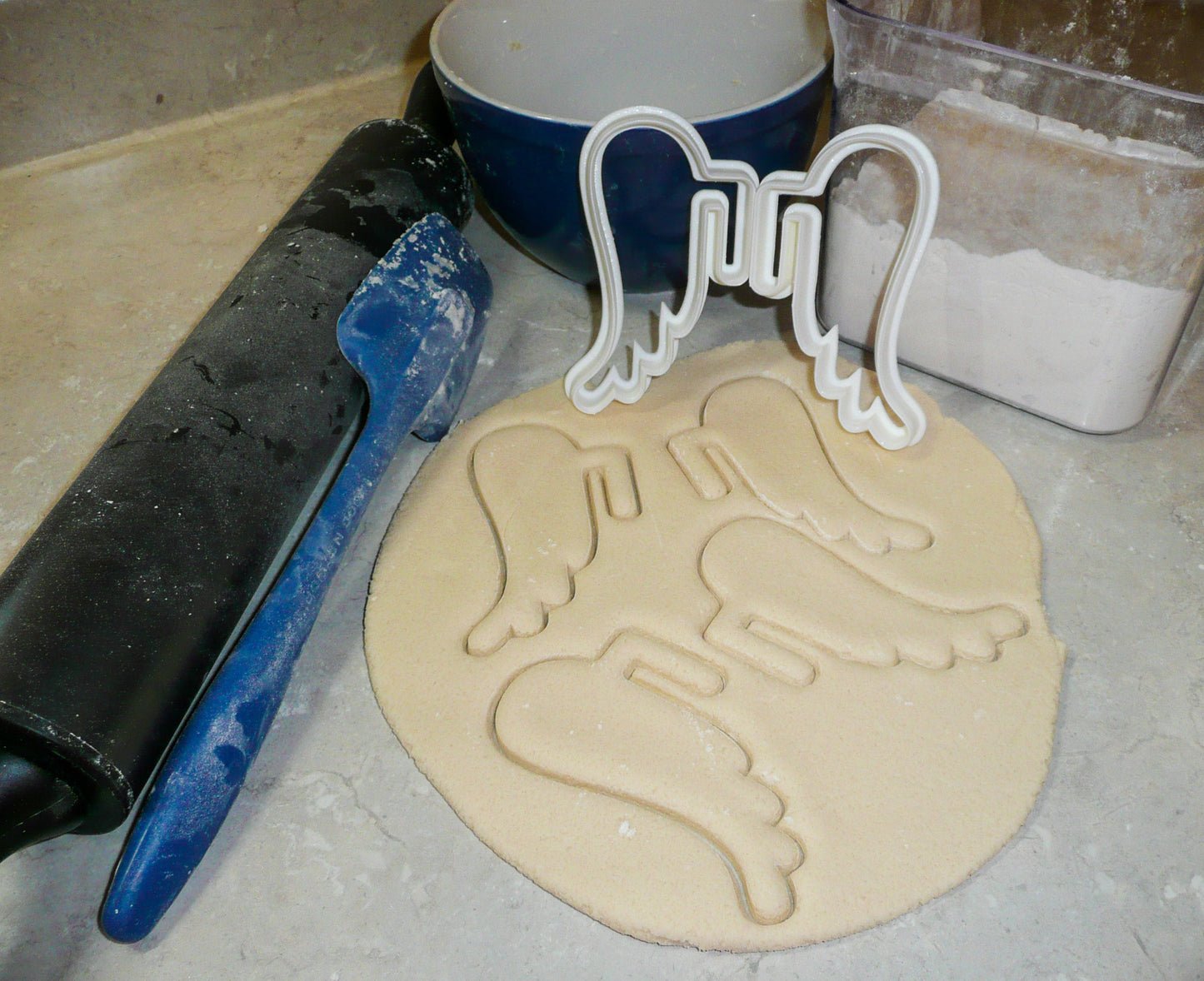 Angel Wings Set Of 2 Hanging Mug Coffee Cocoa Cookie Cutter Made In USA PR994