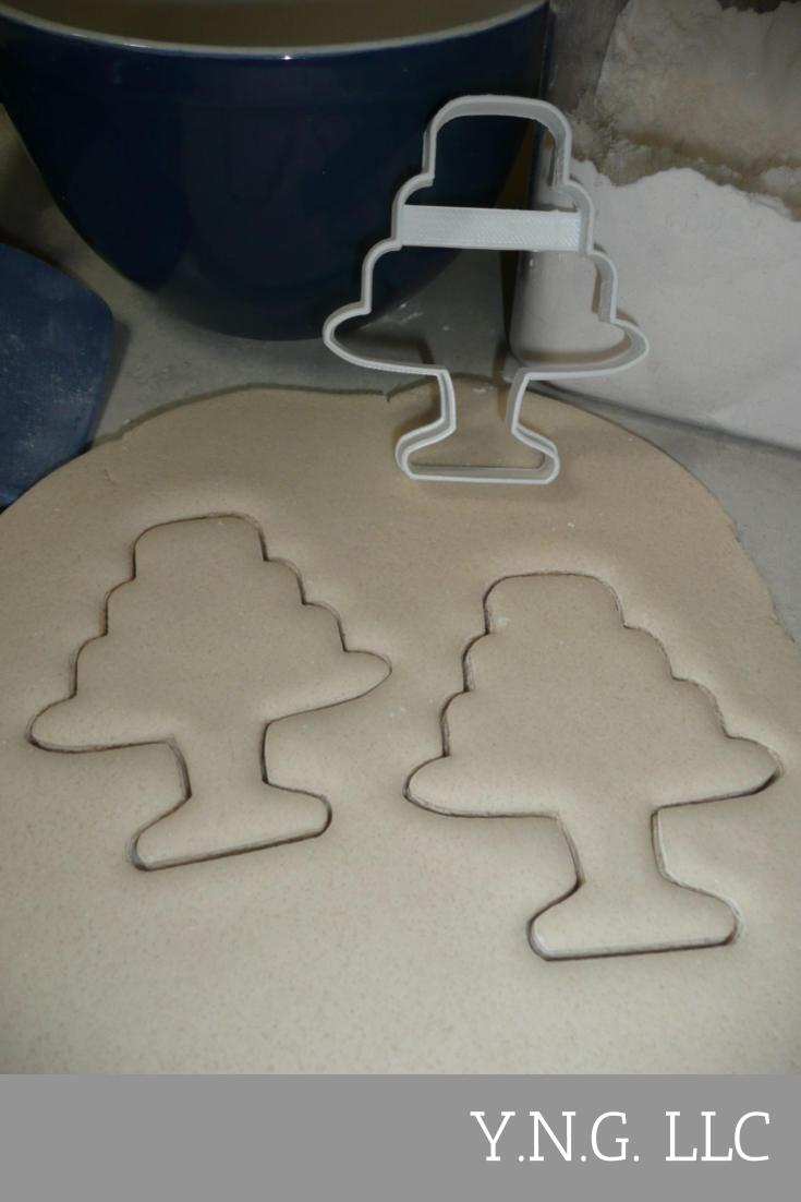 Tiered Cake On Stand Shower Birthday Cookie Cutter Made In USA PR2843
