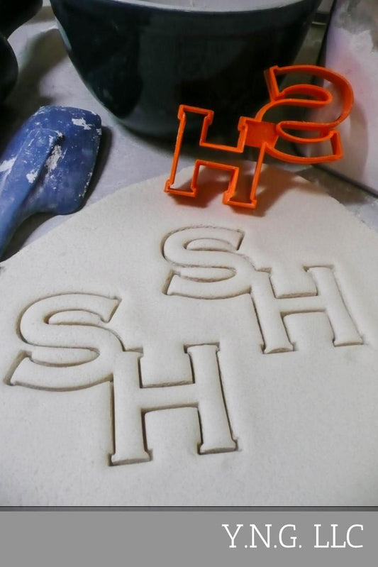 Sam Houston State Texas University SH Letters Cookie Cutter Made In USA PR2838