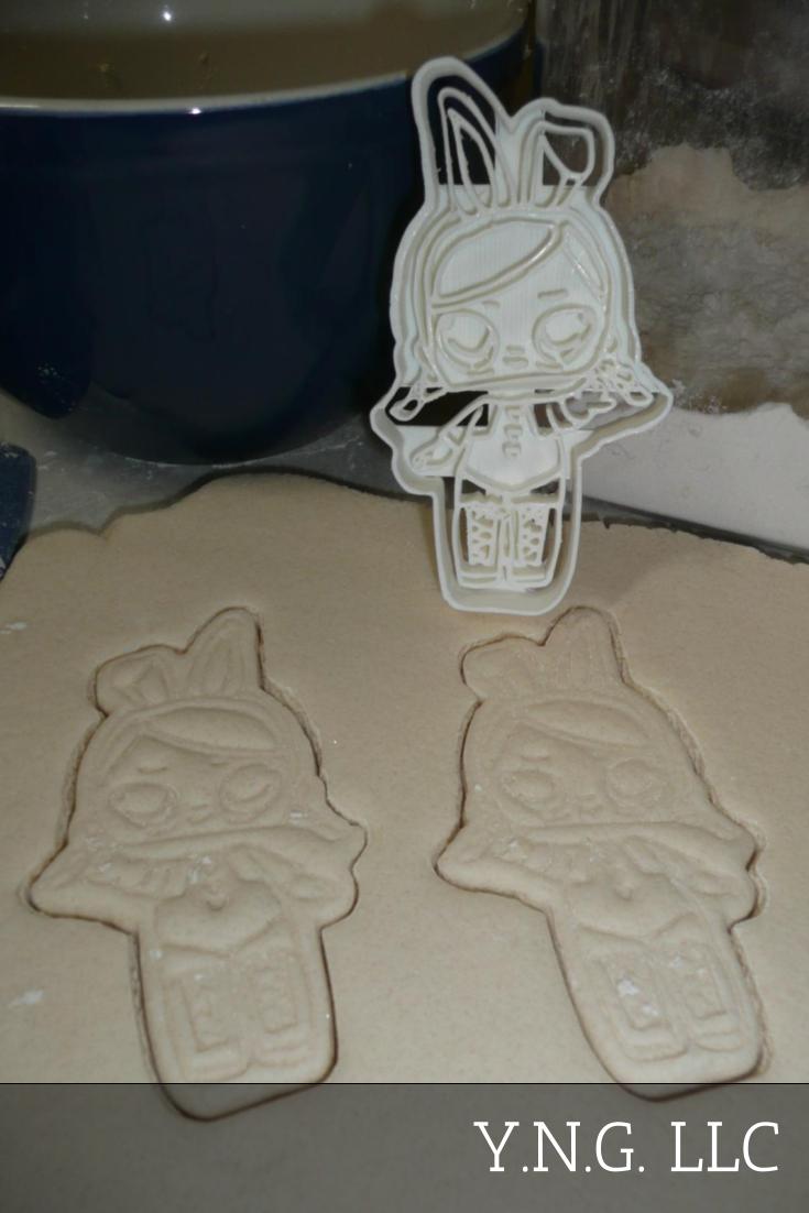 Hops Detailed Bunny Ears Surprise Doll Series Cookie Cutter Made In USA PR2386