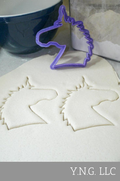 Unicorn Head Magical Creature Cookie Cutter Made In USA PR319
