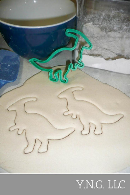 Parasaurolophus Dinosaur Outline Dino Lizard Cookie Cutter Made In USA PR2128