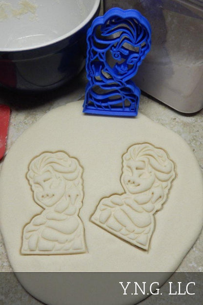 Elsa Face Head Snow Queen Frozen Movie Cookie Cutter Made In USA PR564
