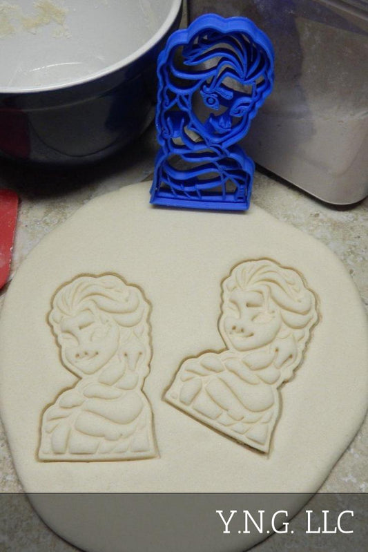Elsa Face Head Snow Queen Frozen Movie Cookie Cutter Made In USA PR564