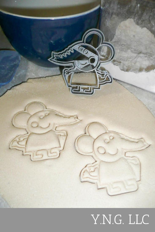 Emily Elephant Detailed Peppa Pig Cartoon Cookie Cutter Made In USA PR2643