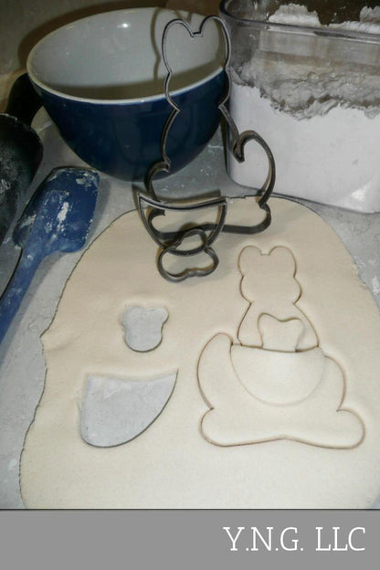 Kangaroo With Pouch And Baby Joey 3 Pieces Cookie Cutter Made In USA PR2978