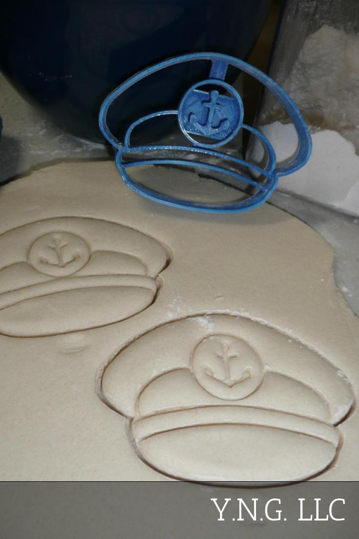 Sailor Captains Hat Cap Sea Captain Boat Ocean Cookie Cutter Made In USA PR2590
