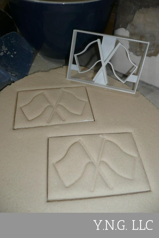 Checkered Flag Racing Finish Line Cookie Cutter Made In USA PR2894