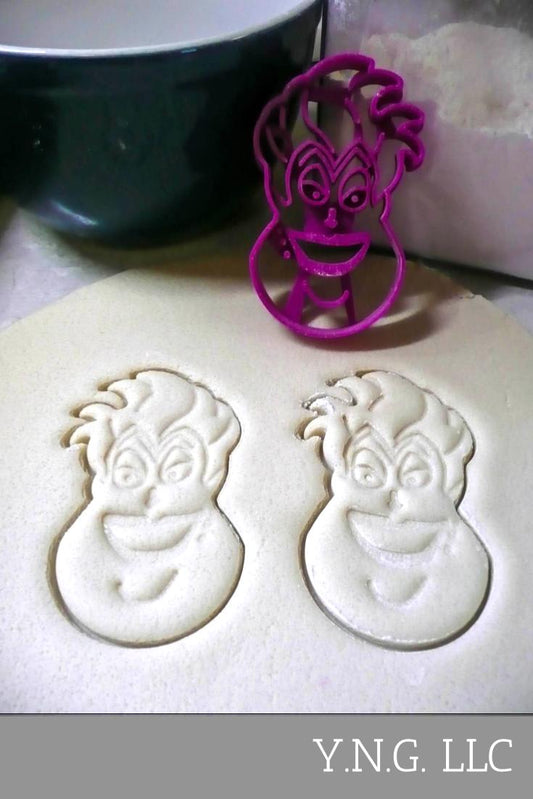 Ursula Face Sea Witch Little Mermaid Movie Cookie Cutter Made In USA PR2924