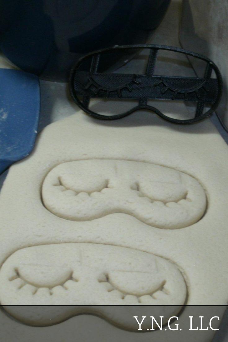 Sleep Sleeping Mask With Lashes Sweet Dreams Cookie Cutter Made In USA PR2518