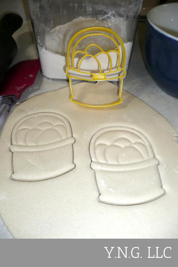 Easter Egg Basket Farm Eggs Bunny Treat Cookie Cutter Made In USA PR2444