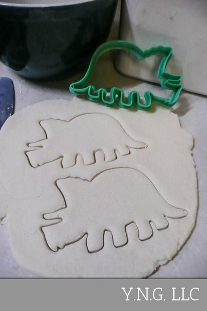 Styracosaurus Dinosaur Outline Spiked Dino Cookie Cutter Made In USA PR2132